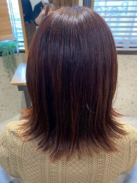 ヘアリゾート粋 トゥジュ 池袋東口店(tujuh) 艶髪/深みブラウン/ミディアムレイヤー/外ハネ