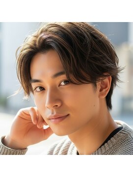 メンズチャチャブランアミー(MEN's chachaBlanc Amie) センターパート