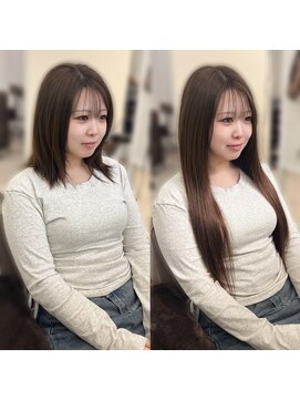 ハイエクステンション 京都駅前店(Hi-Extension) 羽エクステ80本/アッシュベージュ▼miho136