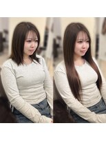 ハイエクステンション 京都駅前店(Hi-Extension) 羽エクステ80本/アッシュベージュ▼miho136