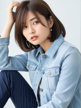 ワゴンバイアフロート(Wagon by afloat) ボブ×20代３0代×ナチュラルボブ×チョコレートブラウン×池袋