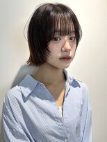 トリッカ シブヤ(TRICCA SHIBUYA)&nbsp;切りっぱなしボブ結べるボブミディアムボブ大人ボブ外はね