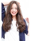 伸ばしかけロングヘアスタイル