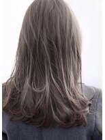 サロンボンジュール(salon Bonjour)&nbsp;大人なベージュxグレー セミロング