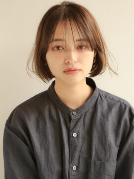 アンドレイ 表参道(andrey) 【ANDREY 宮村】エアリーボブシースルーバングシアベージュ