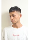 七三オールバックかき上げヘアコンマヘア25