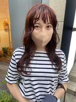 デイジー(Daisy) 天神 大名 オレンジブラウン 顔周りカット