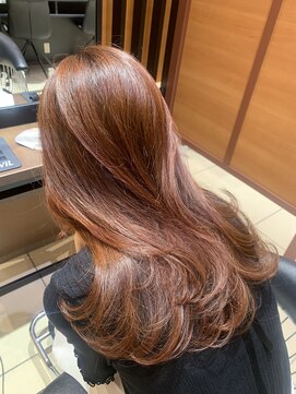 ノイズ オオサカ(NOISM) 可愛いテラコッタカラー×レイヤーカット