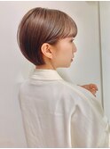 [代々木]ナチュラルピンクスイートAラインの甘辛ショートボブ