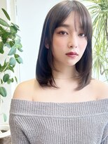 Coteスタイル　グレーベージュ/レイヤーロング/アッシュカラー