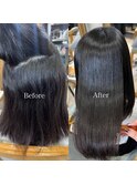 【AnFye】毛量に悩む方の縮毛矯正Before&After♪