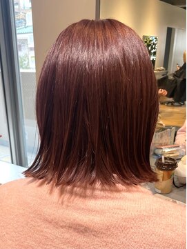 ヒクルーム(HIQU ROOM) ピンクブラウン10Lv/ボブ/切っぱなし