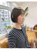 ボブ。アッシュブラウン。