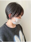 【森千晶】大人透明感グレージュ/絶壁解消ショート/ブリーチなし