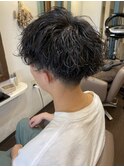 波巻きパーマ