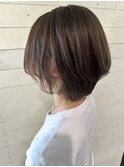 グラデーションショート/ショートボブ/白髪ぼかし/熊本美容室
