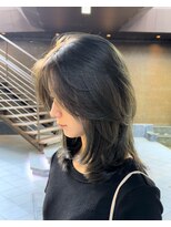 かきあげ前髪 レイヤーカット 表参道