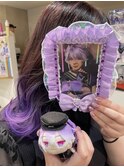 刀ミュ 源清麿 グラデーション ラベンダー インナーカラー 紫