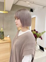 ローレン(LOREN)&nbsp;ミルクティーベージュぷつっとボブケアブリーチ 梅田