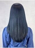 ロング顔周りレイヤー韓国ヘア美髪_ba537091