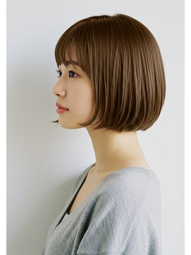 ヒップスヘッズ(Hip's heads) ナチュラルベージュカラー＆ボブスタイル