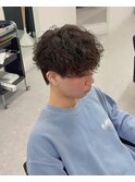 マッシュ波巻きスパイラルパーマ
