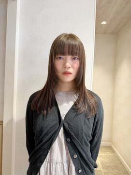 【hitomi/湘南台】ブリーチなしWカラー/オリーブベージュ