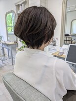 アウリイバイイルヘアー(Aulii by illu hair) 毛先軽やかなショートボブ×ブルーベージュ◇
