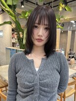 サンク 原宿 表参道(cinq)&nbsp;表参道オリーブグレージュブリーチなしダブルカラーショートボブ