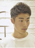 爽やかショートツーブロックアップバングヘア