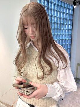 ペレ アネックス 大阪梅田茶屋町店(PELE ANNEX) ホワイトグレージュ/デジタルパーマ/チェリーブラウン/梅田