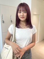 ロジェ(loje)&nbsp;20代30代40代　ピンクバイオレット/レイヤーカット/くびれヘア