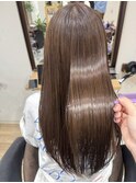 幕張本郷アプリコットオレンジハイライトカラーくびれヘア