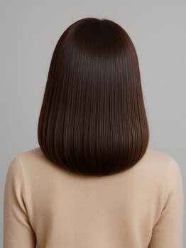 【いつまでも若々しく綺麗でいたい方に】ダメージレス"艶カラー"で艶・質感ともにワンランクの仕上がりに