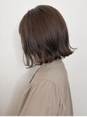 秋色暗髪◎小顔切りっぱなしボブ×艶髪20代30代