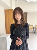 黒髪/クラゲヘアー/オリーブグレー/小顔/ココアベージュ/田町
