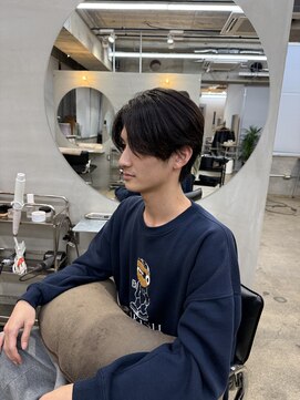メンズ/メンズカット/韓国マッシュ/センターパート