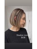 ジゼル(gisele) 切りっぱなしボブバレイヤージュ