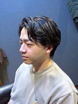 ビーダンディー(Bee dandy)&nbsp;ビジネスツーブロックウルフ ニュアンスパーマ かきあげバング