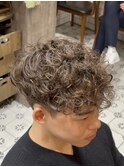 men's/波巻きツイストスパイラル/リバースセンターパート