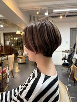 ポタム 東中野(potamu)&nbsp;ハンサムショートにハイライト