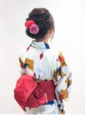 ヘアセット/浴衣/着付け/きれいめアップセット/シニヨン/仙台
