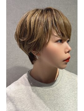 インスヘアー 京都四条大宮店(INCE HAIR) シャンパンミルフィーユ×くびれショート