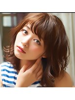 【Ｌｏｎｄ】ウエット仕上げが大人可愛いミディー♪