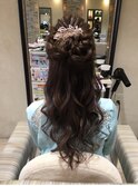 パーティー結婚式に☆上品ハーフアップ 【トリコ梅田茶屋町店】
