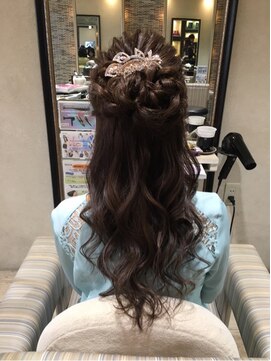 トリコ 梅田茶屋町店(trico) パーティー結婚式に☆上品ハーフアップ 【トリコ梅田茶屋町店】