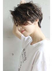 西葛西　&-hair】大人可愛い☆小顔に見えるハンサムショート