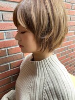 ARIETTAGINZA2ミニマムショート/くすみベージュ/くすみカラー/冬