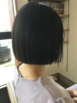 チルハウス(Chill-hus) 黒髪ナチュラル×髪質改善ストレート×小顔ぱつっとハニボブ