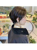 束感ウエットショートヘア